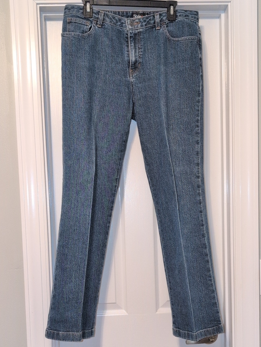 Classic High-Rise Straight Leg Jeans - Blue
